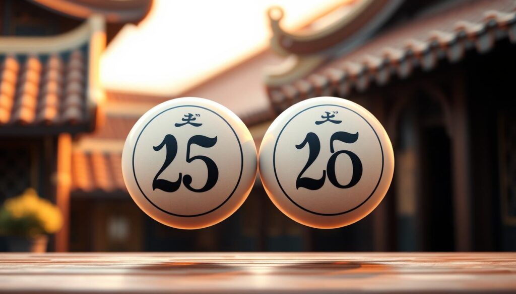 A detailed visual depiction of the concept of "song thủ lô" in a Vietnamese lottery game. A serene, realistic scene showcasing two adjacent lottery numbers, delicately rendered against a blurred background of traditional Vietnamese architectural elements like tiled roofs and decorative latticework. The numbers are prominently displayed in an elegant, calligraphic font, evocative of the game's cultural heritage. Soft, warm lighting illuminates the composition, creating an atmosphere of contemplation and anticipation. The overall impression is one of strategic focus and the potential for lucky winnings, encapsulating the essence of the "song thủ lô" betting strategy. A detailed visual depiction of the concept of "song thủ lô" in a Vietnamese lottery game. A serene, realistic scene showcasing two adjacent lottery numbers, delicately rendered against a blurred background of traditional Vietnamese architectural elements like tiled roofs and decorative latticework. The numbers are prominently displayed in an elegant, calligraphic font, evocative of the game's cultural heritage. Soft, warm lighting illuminates the composition, creating an atmosphere of contemplation and anticipation. The overall impression is one of strategic focus and the potential for lucky winnings, encapsulating the essence of the "song thủ lô" betting strategy.